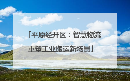 平原经开区：智慧物流重塑工业搬运新场景
