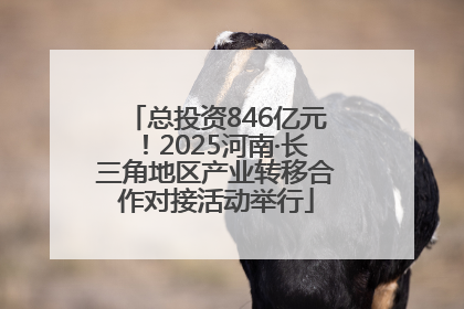 总投资846亿元！2025河南·长三角地区产业转移合作对接活动举行