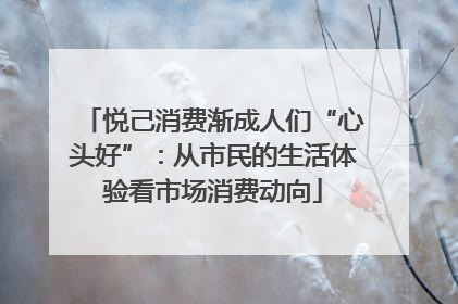 悦己消费渐成人们“心头好”：从市民的生活体验看市场消费动向