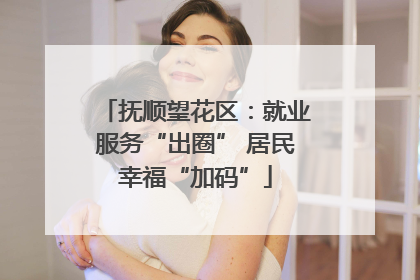 抚顺望花区：就业服务“出圈” 居民幸福“加码”