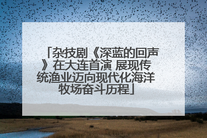 杂技剧《深蓝的回声》在大连首演 展现传统渔业迈向现代化海洋牧场奋斗历程