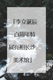 李立诞辰一百周年特展亮相长沙美术馆
