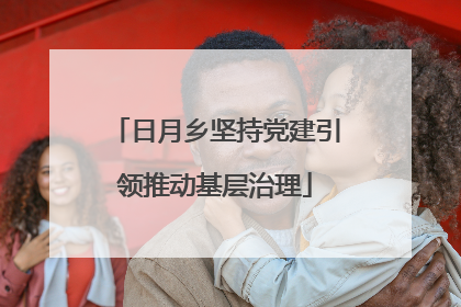日月乡坚持党建引领推动基层治理