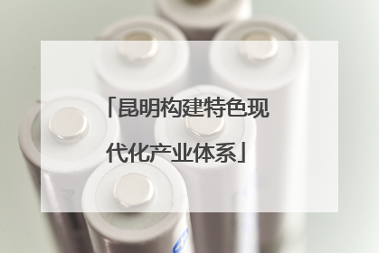 昆明构建特色现代化产业体系