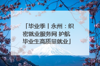 毕业季丨永州：织密就业服务网 护航毕业生高质量就业