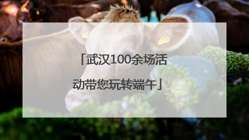 武汉100余场活动带您玩转端午