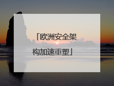 欧洲安全架构加速重塑