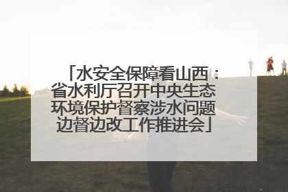 水安全保障看山西：省水利厅召开中央生态环境保护督察涉水问题边督边改工作推进会