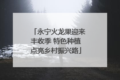永宁火龙果迎来丰收季 特色种植点亮乡村振兴路