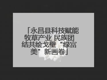 永昌县科技赋能牧草产业 民族团结共绘戈壁“绿富美”新画卷