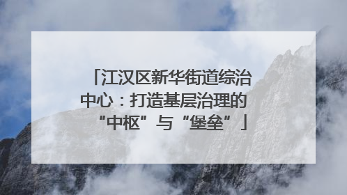 江汉区新华街道综治中心：打造基层治理的“中枢”与“堡垒”
