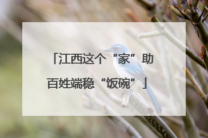江西这个“家”助百姓端稳“饭碗”