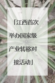 江西首次举办国家级产业转移对接活动