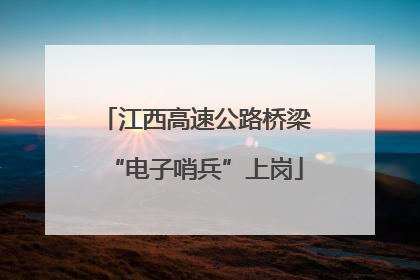 江西高速公路桥梁“电子哨兵”上岗