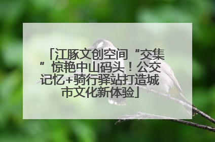 江豚文创空间“交集”惊艳中山码头！公交记忆+骑行驿站打造城市文化新体验
