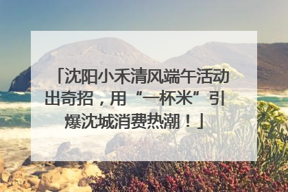 沈阳小禾清风端午活动出奇招，用“一杯米”引爆沈城消费热潮！
