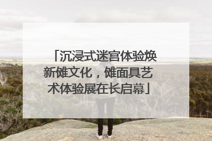 沉浸式迷宫体验焕新傩文化，傩面具艺术体验展在长启幕