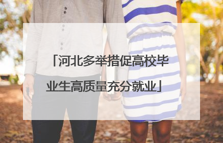 河北多举措促高校毕业生高质量充分就业