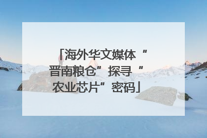 海外华文媒体“晋南粮仓”探寻“农业芯片”密码