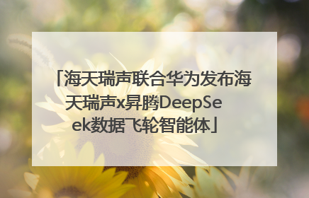 海天瑞声联合华为发布海天瑞声x昇腾DeepSeek数据飞轮智能体