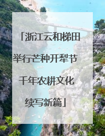 浙江云和梯田举行芒种开犁节 千年农耕文化续写新篇