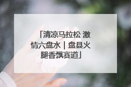 清凉马拉松 激情六盘水｜盘县火腿香飘赛道