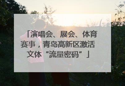 演唱会、展会、体育赛事，青岛高新区激活文体“流量密码”