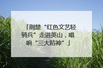 荆楚“红色文艺轻骑兵”走进英山，唱响“三大精神”