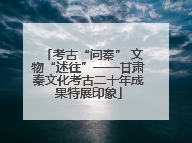 考古“问秦” 文物“述往”——甘肃秦文化考古二十年成果特展印象