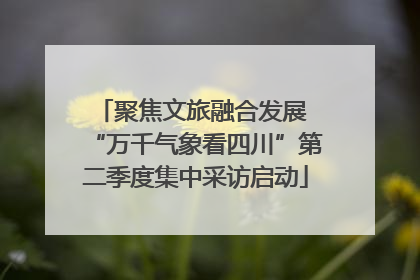 聚焦文旅融合发展 “万千气象看四川”第二季度集中采访启动
