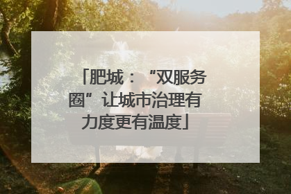 肥城：“双服务圈”让城市治理有力度更有温度