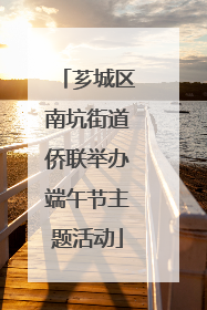 芗城区南坑街道侨联举办端午节主题活动