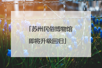 苏州民俗博物馆即将升级回归