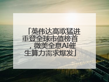 英伟达高歌猛进重登全球市值榜首，微美全息AI催生算力需求爆发