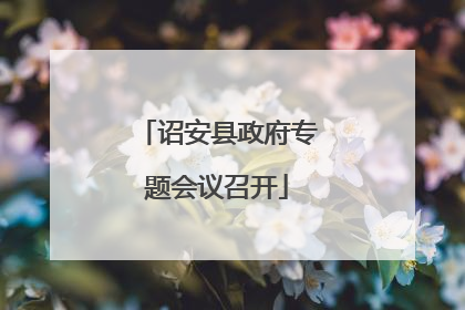 诏安县政府专题会议召开