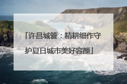许昌城管：精耕细作守护夏日城市美好容颜