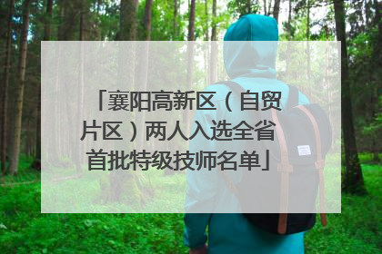 襄阳高新区（自贸片区）两人入选全省首批特级技师名单