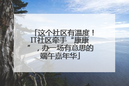 这个社区有温度！IT社区牵手“康康”，办一场有意思的端午嘉年华