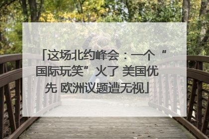 这场北约峰会：一个“国际玩笑”火了 美国优先 欧洲议题遭无视
