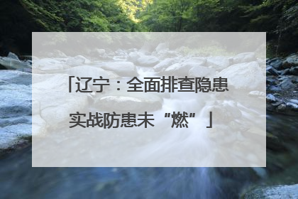 辽宁：全面排查隐患 实战防患未“燃”