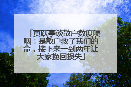 贾跃亭谈散户数度哽咽：是散户救了我们的命，接下来一到两年让大家挽回损失