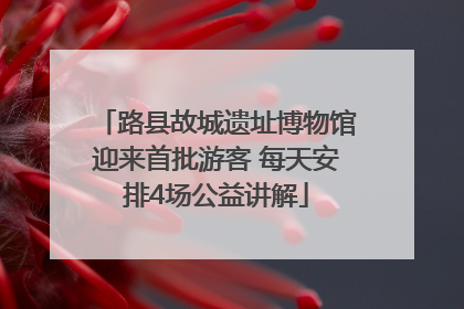 路县故城遗址博物馆迎来首批游客 每天安排4场公益讲解
