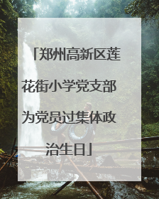 郑州高新区莲花街小学党支部为党员过集体政治生日