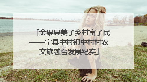金果果美了乡村富了民——宁县中村镇中村村农文旅融合发展纪实