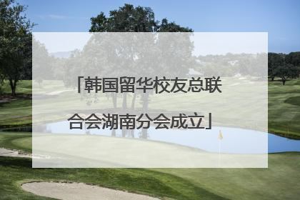 韩国留华校友总联合会湖南分会成立