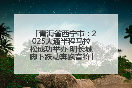 青海省西宁市：2025大通半程马拉松成功举办 明长城脚下跃动奔跑音符