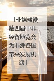 非媒盛赞第四届中非经贸博览会为非洲各国带来发展机遇