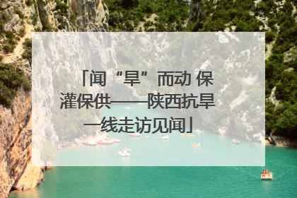 闻“旱”而动 保灌保供——陕西抗旱一线走访见闻