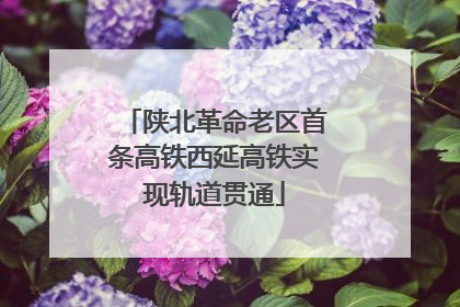 陕北革命老区首条高铁西延高铁实现轨道贯通