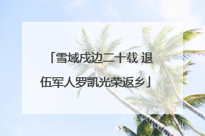 雪域戍边二十载 退伍军人罗凯光荣返乡